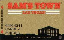Sam's Town Casino Slot Club Card