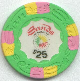 Sands Hotel $25 Casino Chip