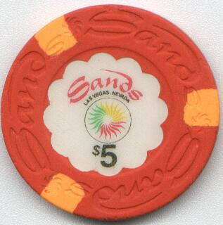 Las Vegas Sands Hotel Last Issue $5 Casino Chip
