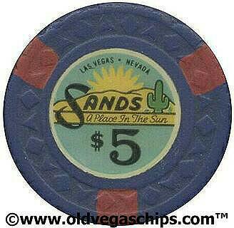 Sands Hotel Arrowdie $5 Casino Chip