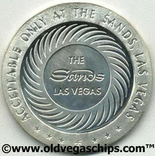 Las Vegas Sands Hotel 1967 $5 Slot Token