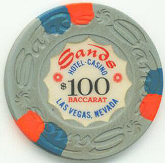 Las Vegas Sands Hotel Baccarat $100 Casino Chip