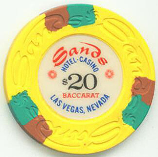 Las Vegas Sands Hotel Baccarat $20 Casino Chip
