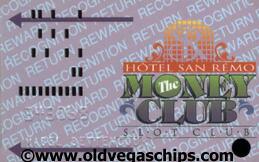 San Remo Casino Slot Club Card 