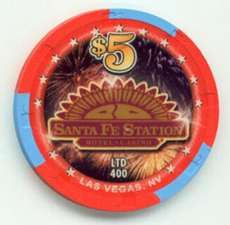 Santa Fe Station Station Casinos 30th Anniversary $5 Chip 