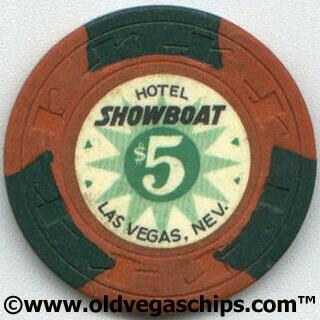 Showboat Hotel $5 Casino Chip