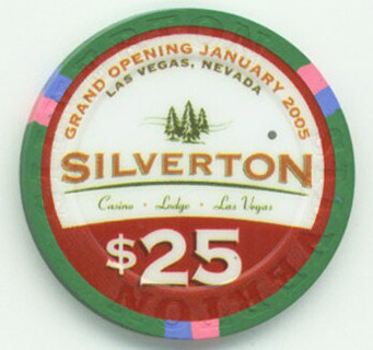 Las Vegas Silverton Casino Grand Opening $25 Casino Chip