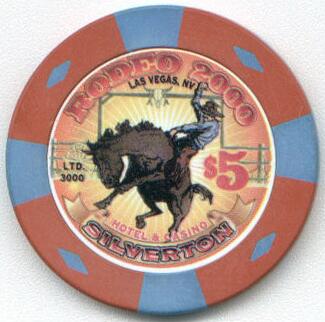 Silverton Casino National Finals Rodeo 2000 $5 Casino Chip 
