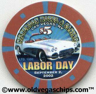 Silverton Classic Corvette 2002 $5 Casino Chip