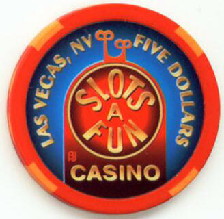 Slots A Fun New Year 2004 $5 Casino Chip 