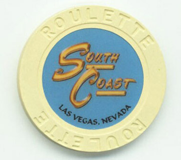 South Coast Casino Tan Roulette Chip