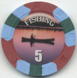 Outdoor Sports Paul-Son Clay Poker Chips $5