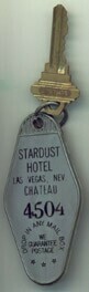 Stardust Hotel Chateau Room Key
