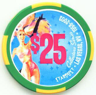 Stardust 45th Anniversary $25 Casino Chip