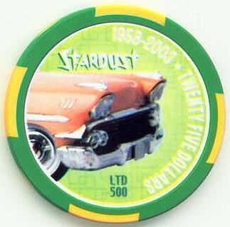 Stardust 45th Anniversary $25 Casino Chip 