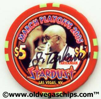 Stardust Jerry Tarkanian Basketball $5 Casino Chip