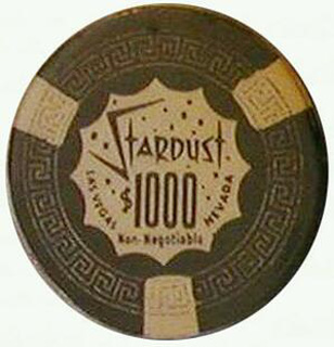 Stardust No Cash Value $1000 Casino Chip