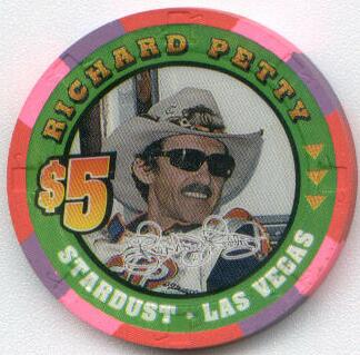 Stardust Richard Petty $5 Casino Chip