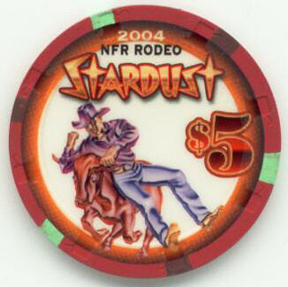 Stardust National Finals Rodeo Bringin' Him Down $5 Casino Chip