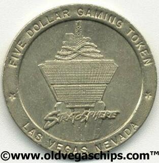Stratosphere Casino $5 Slot Token