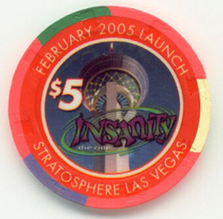 Stratosphere Tower Insanity $5 Casino Chip
