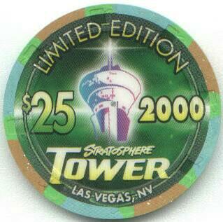 Stratosphere Casino Millennium $25 Casino Chip