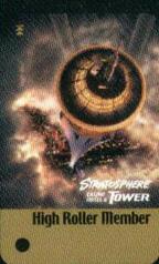 Las Vegas Stratosphere Tower High Roller Slot Club Card