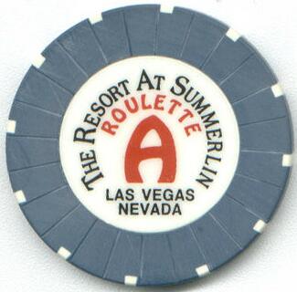 Las Vegas Resort at Summerlin Gray Roulette Casino Chip