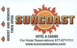 Las Vegas Suncoast Hotel Room Key