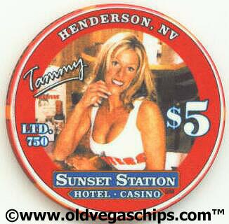 Las Vegas Sunset Station Hooters Grand Opening $5 Casino Chip 3