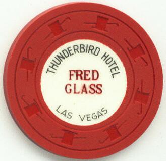 1950's Thunderbird Hotel Fred Glass $1 Chip 