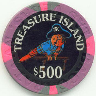 Treasure Island $500 Baccarat Chip