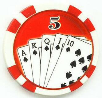 Winning Hand 5 Poker Chip