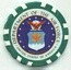 Department of the Air Force Green Poker Chip