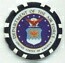 Department of the Air Force Black Poker Chip