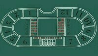 Baccarat Layout, Roulette Felt