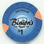 Las Vegas Binion's Casino $1 & $5 Casino Chips - No More Binion's Horseshoe