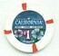 California $1 Casino Chip