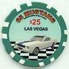 Classic Cars $25 Poker Chip 1965 Mustang