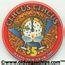 Circus Circus New Year 2005 $5 Casino Chip