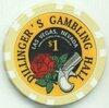 Dillinger's Gambling Hall $1 Poker Chips