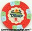 Dunes $5 Casino Chip