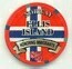 Ellis Island Norway 2007 $5 Casino Chip