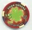 Las Vegas Four Queens Casino St. Patrick's Day 2006 $5 Casino Chip