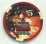 Four Queens 4th of July 2008 $5 Casino Chip