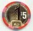 Fremont Hotel 50th Anniversary 2006 $5 Casino Chip