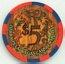 Harrah's Autumn 2004 $5 Casino Chip 