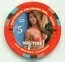 Hooters Casino Randi September 2007 $5 Casino Chip
