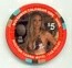 Hooters Casino Sara November 2008 $5 Casino Chip