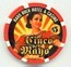 Hard Rock Hotel Cinco De Mayo 2005 $5 Casino Chip